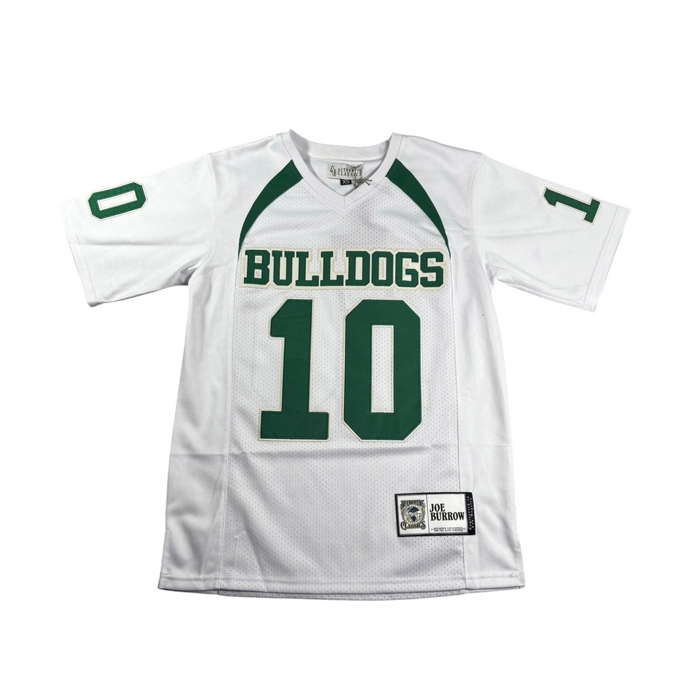 Authentic Classics Joe Burrow Athen High School Bulldog Jersey White Size XS NWT